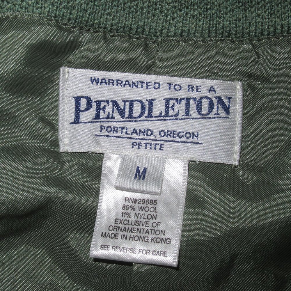 Pendleton Sweater Lined Cardigan Double Front Zip - image 5